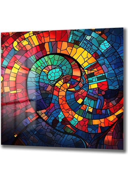 Spiral Vitray Kare Cam Tablo fiyatları