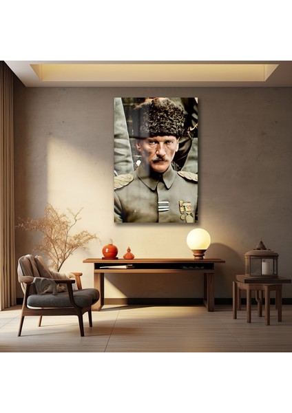Atatürk Dekorati̇f Di̇key Cam Tablo indirimleri