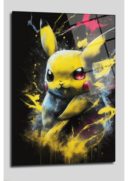 Pikachu Dekorati̇f Di̇key Cam Tablo fırsatları