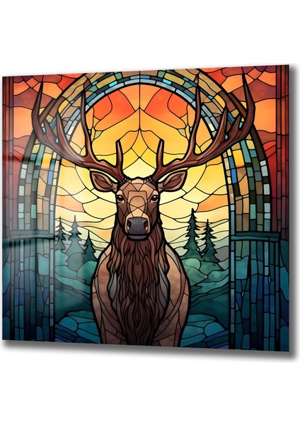 Geyik Kare Cam Tablo fiyatları