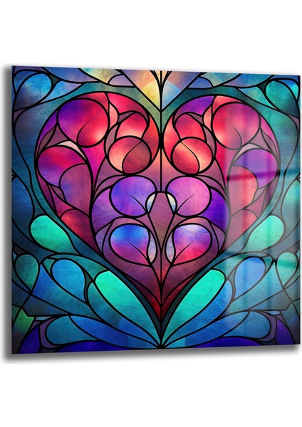 Vitray Kalp Kare Cam Tablo