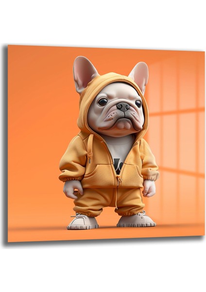 Minimal French Bulldog Cam Tablo