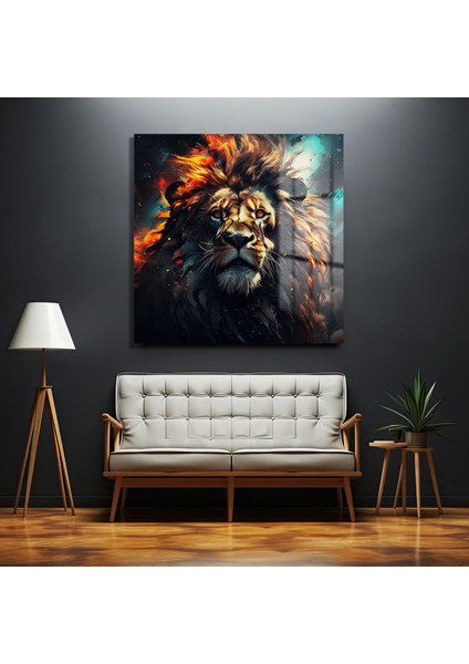 Aslan Kare Cam Tablo modelleri