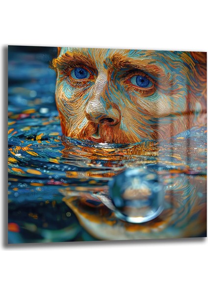 Van Gogh Kare Cam Tablo