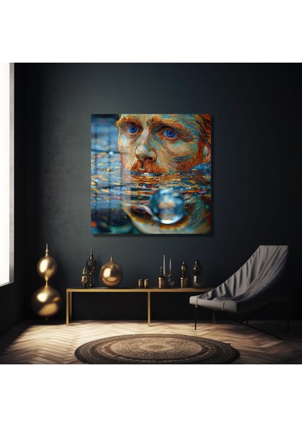 Van Gogh Kare Cam Tablo