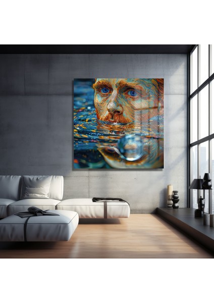 Van Gogh Kare Cam Tablo