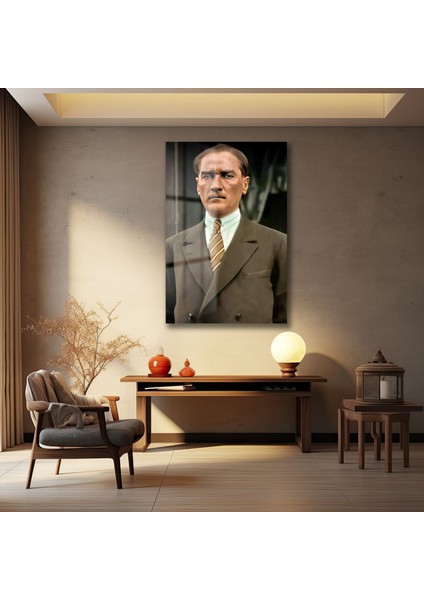 Atatürk Dekorati̇f Di̇key Cam Tablo indirimleri