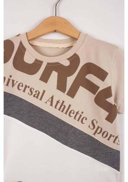 Erkek Çocuk Atletik Baskılı Şortlu Takım fırsatları