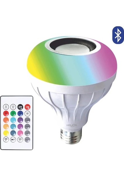 9W Rgb Hoparlörlü LED Ampul