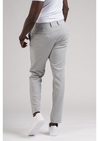 Slimfit Beli Lastikli ve Iplikli Jogger Düz Kumaş Pantolon indirimleri