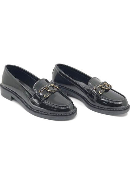 Feles Toka Detaylı Loafer Kadın Babet Ayakkabı