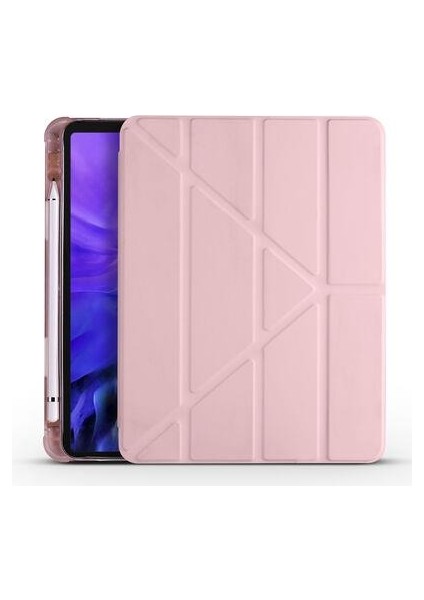 Apple iPad 10.2 (8.nesil) Kılıf Kalem Bölmeli Standlı Smart Cover