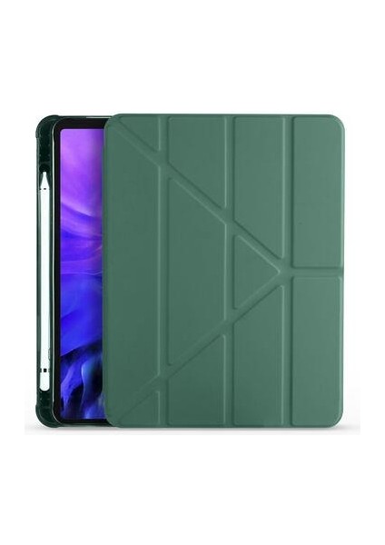 Apple iPad Pro 12.9 2020 Kılıf Kalem Bölmeli Standlı Smart Cover