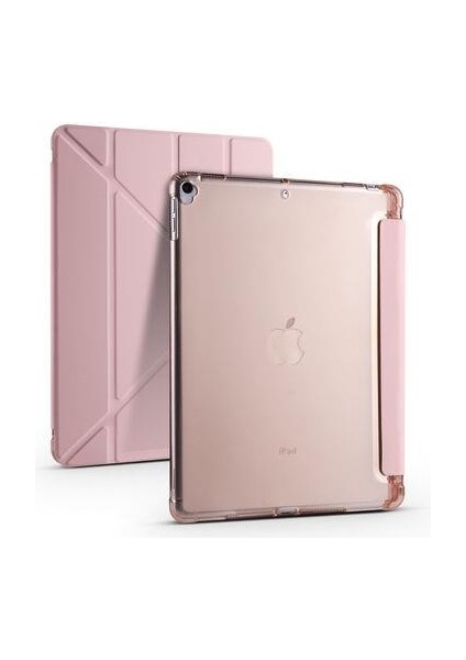 iPad 10.2 2021 (9.nesil) Kılıf Kalem Bölmeli Standlı Smart Cover