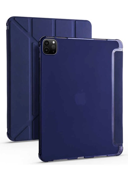 Apple iPad Pro 12.9 2020 Kılıf Kalem Bölmeli Standlı Smart Cover