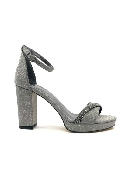 Feles Şerit Taş Detaylı Tek Bant Platform 11 cm Topuklu Kadın Ayakkabı modelleri