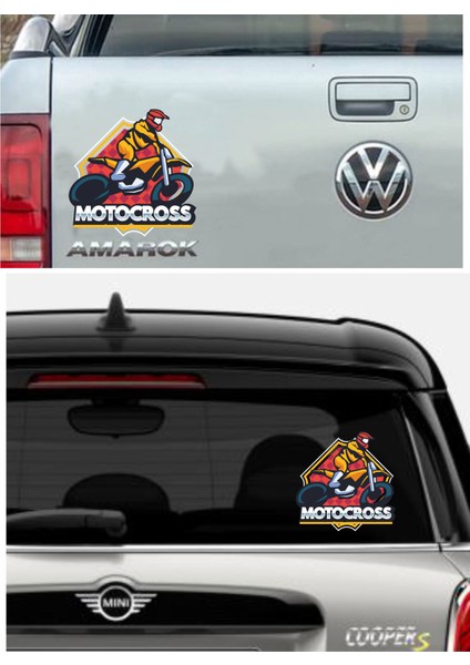 Motocross Motosiklet Araba Oto Sticker 01852