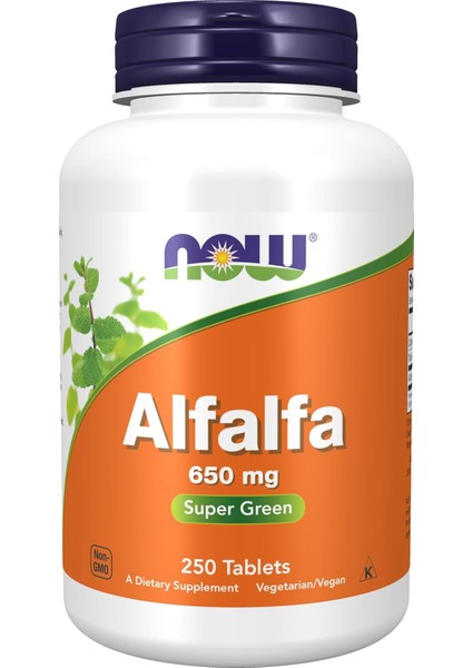 Alfalfa 650 Mg Source Of Vitamin K Super Green 250 Kapsul