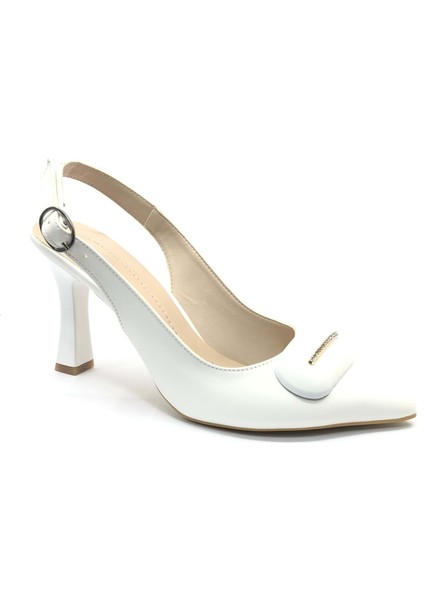 Feles Toka Detaylı Kadın Klasik Kadeh Topuklu Ayakkabı