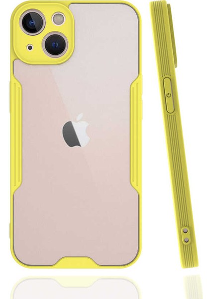 Apple iPhone 13 Mini Kılıf Kamera Korumalı Arkası Şeffaf Silikon
