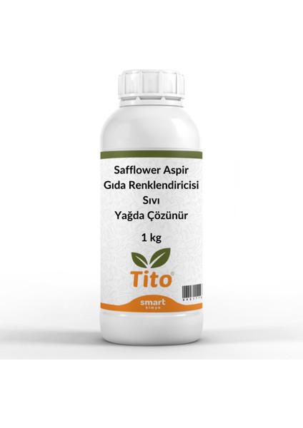 Safflower Aspir Gıda Renklendiricisi Sıvı Yağda Çözünür 1 kg