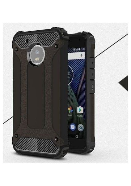 Lenovo Moto G5S Silikon Armor Hybrid Zırh Kılıf