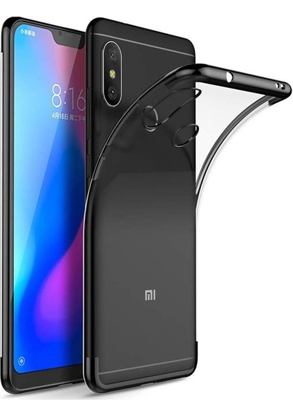 Xiaomi Redmi Note 5 Pro Köşeleri Renkli Şeffaf Kılıf
