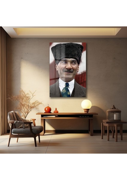 Atatürk Dekorati̇f Di̇key Cam Tablo indirimleri
