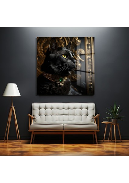 Kara Kedi̇ Kare Cam Tablo fırsatları