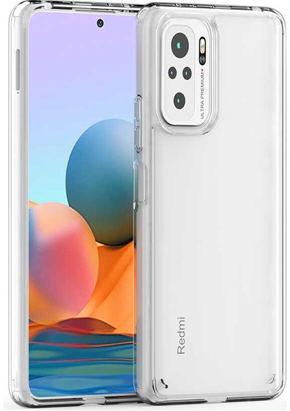 Xiaomi Redmi Note 10S Kılıf Şeffaf Ultra Koruma Silikon