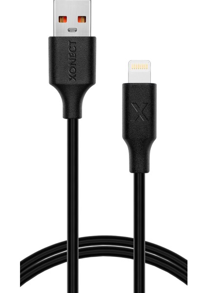 USB To Lightning Uyumlu iPhone Modelleri Için Hızlı Şarj ve Data Kablosu 100 cm (Siyah)