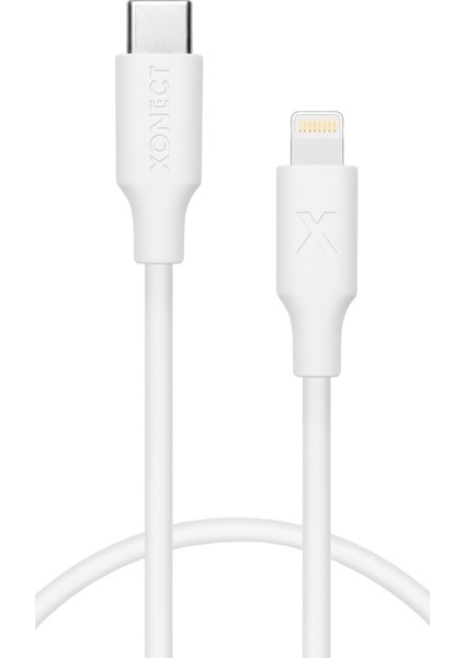 Type-C To Lightning Uyumlu iPhone Modelleri Için Hızlı Şarj ve Data Kablosu 40 cm (Beyaz) fırsatları