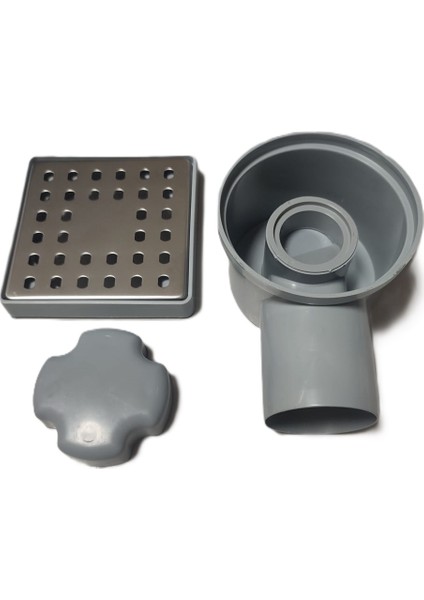 Grtes 10X10 Ø50 Yandan Çıkışlı Paslanmaz Izgaralı Yer Süzgeci (Sifonu) Koku Önleyicili 360° Ayarlanır (Pvc Boru Uyumlu) modelleri