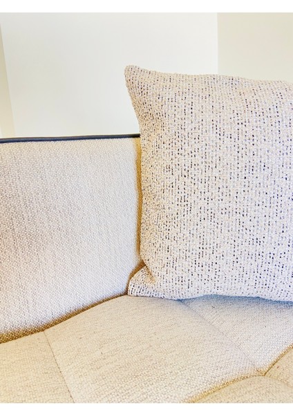 Peluş - Natural Renkler Dekoratif Yastık Kılıfı