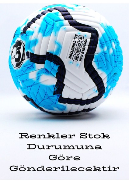 Sarı Futbol Topu Dikişli Iç ve Dış Mekan Futbol Topu BSF45 5 Numara Pompa Dahildir