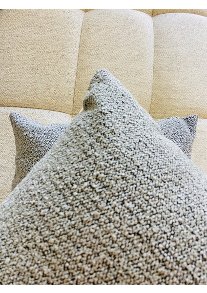 Peluş - Natural Renkler Dekoratif Yastık Kılıfı