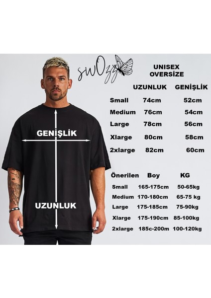 Born Fearless Oversize Unisex Pamuklu Premium Tshirt