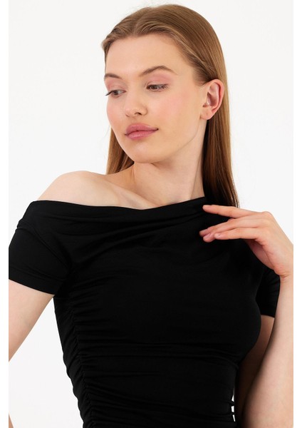 Yan Büzgülü Bluz modelleri