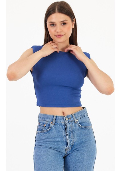 Omuz Vatkalı Çizgili Crop fiyatları