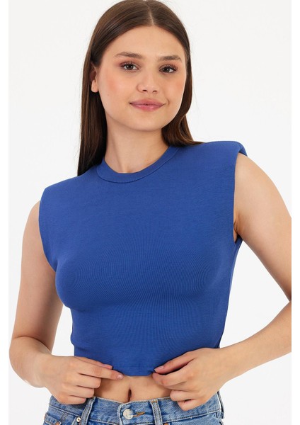Omuz Vatkalı Çizgili Crop modelleri