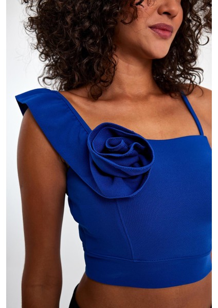 Volan Yaka Gül Detay Crop fırsatları