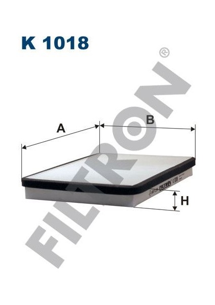 Fıltron FTR-K1018 Kabin Filtresi Peugeot 405 1.6 88HP 07/87-1...