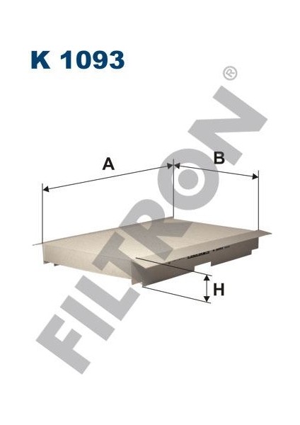 Fıltron FTR-K1093 Polen Filtresi C2 03 C3 02 C4 04 P307 00 P3...