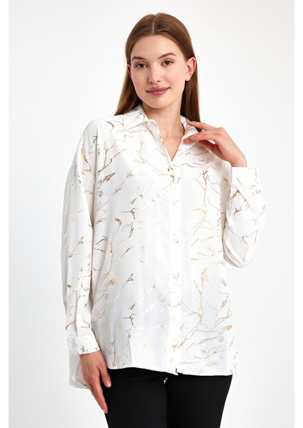 Varaklı Klasik Bayan Gömlek modelleri