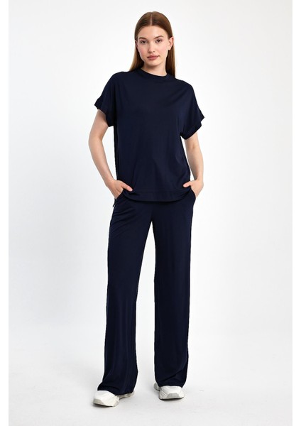 Bisiklet Yaka Sweat Ikili Takım