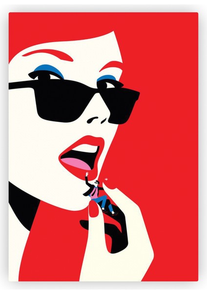 Girlfriend Is Better Pop Art Ahşap Poster 20X29 cm