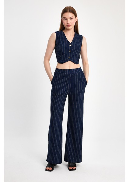 Çizgili Yelekli Pantolon Takım fiyatları