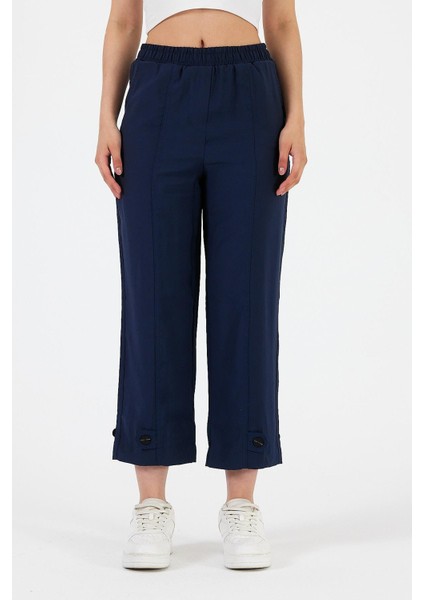 Lastikli Salaş Pantolon Kadınlar İçin Rahat Kullanım %70 Pamuk %30 Polyester