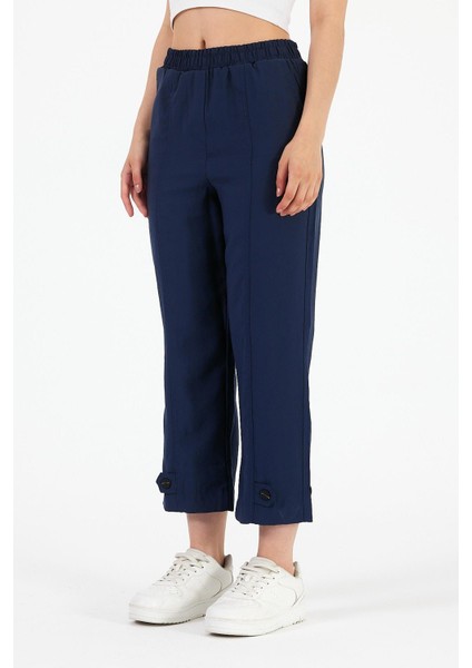 Lastikli Salaş Pantolon Kadınlar İçin Rahat Kullanım %70 Pamuk %30 Polyester modelleri