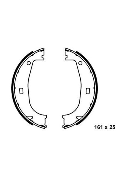 BOS-0986487520 El Fren Pabuc Balata Bmw E36 Z3